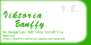 viktoria banffy business card